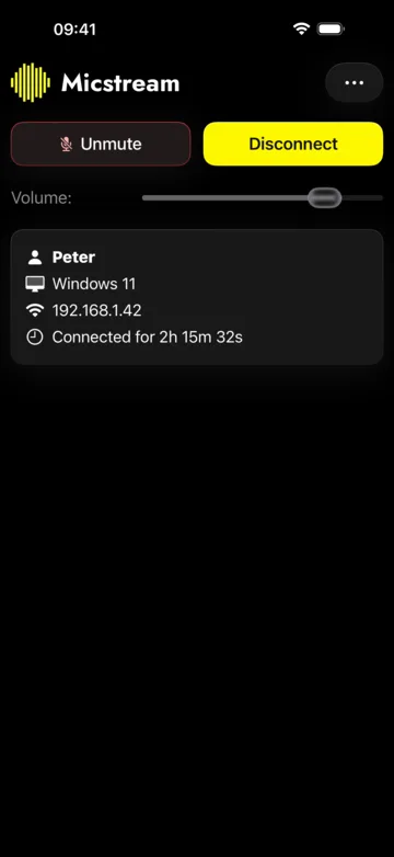 Muted from the phone, dark