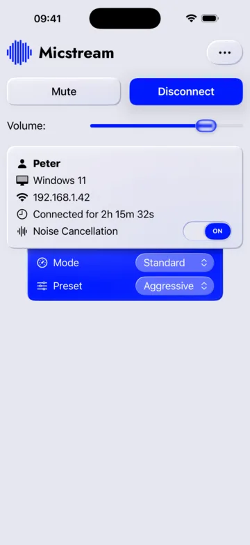 Noise cancellation, light