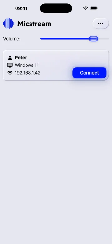 USB connection, light