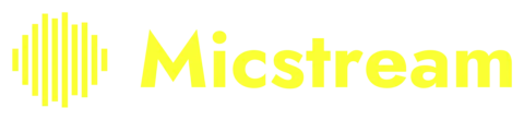 Logo with wordmark, yellow (for dark backgrounds)